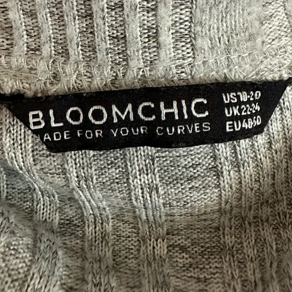 Gray Turtleneck Sweater Plus Size - Picture 4 of 5